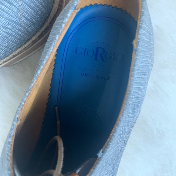 Handmade Giorgio 1958 Blue Lace-up Men's Dress Shoes EU 41.5 - Picture 4 of 7